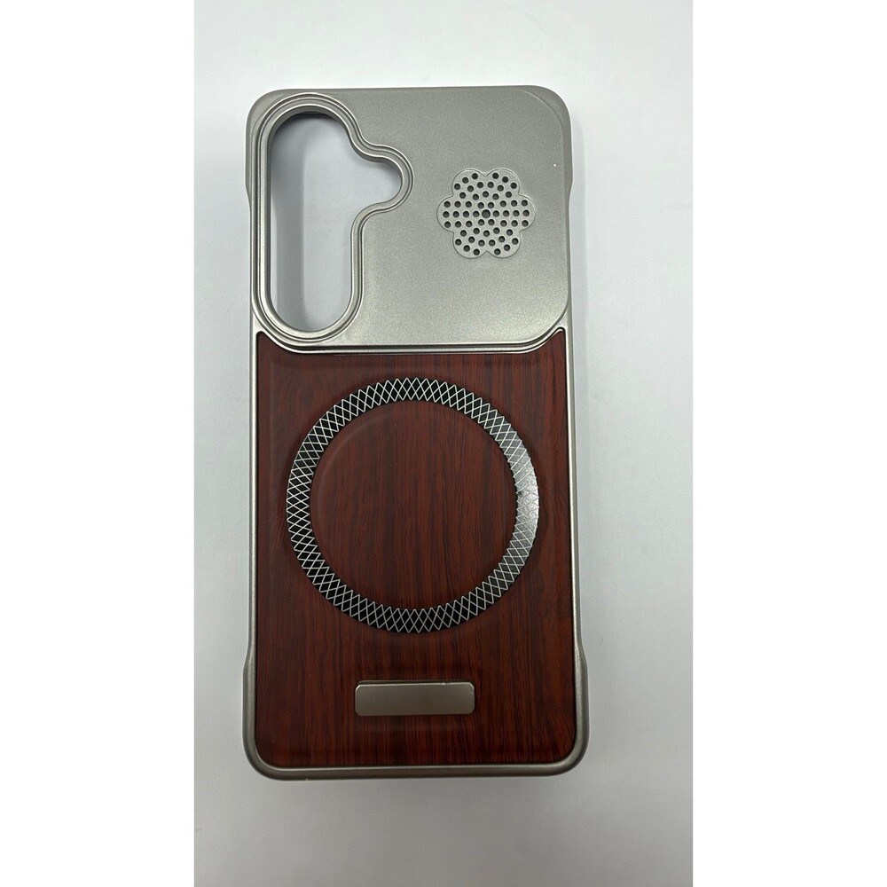 Wooden Texture Samsung Galaxy S26 Phone Case - Red